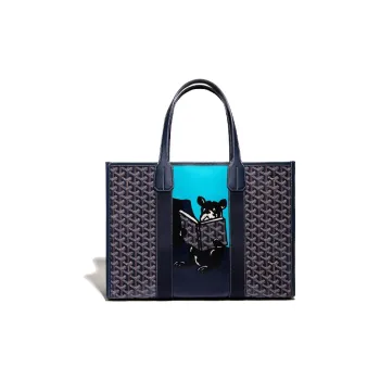 GOYARD Villette Tote Bag Mm Navy Blue