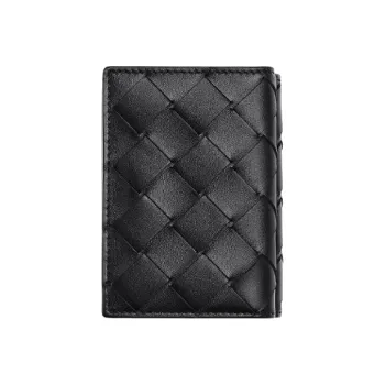 Bottega Veneta Leather Wallet Men's Black