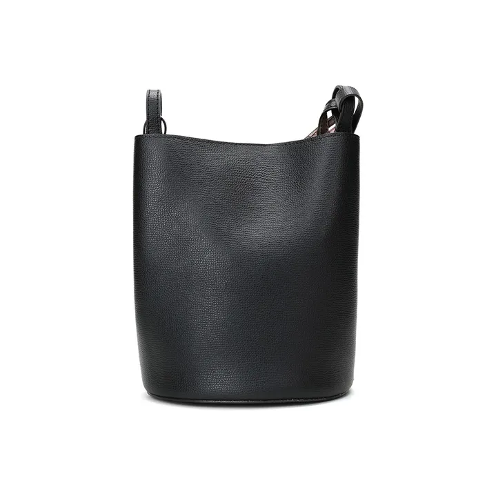 Burberry Leather Bucket Bags Crossbody Bag Shoulder Bag Women's Black-5