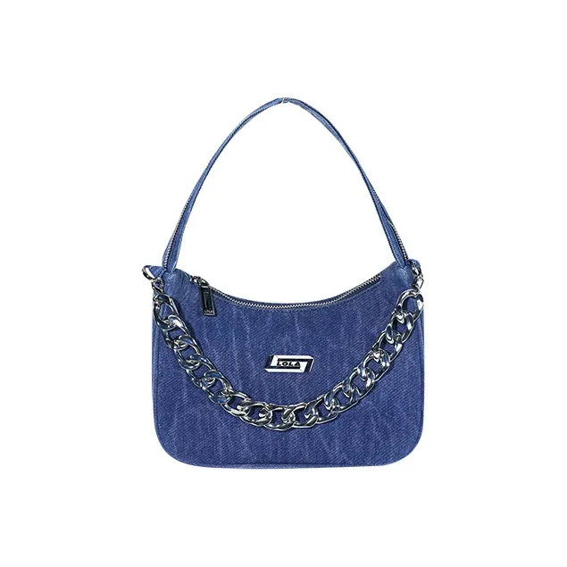 LOLA DESIGN Denim Shoulder Bag Handbags Regular Women's Denim Blue-0
