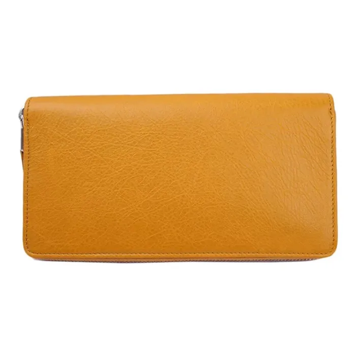 Balenciaga Cow Leather Wallet Women's Yellow-2