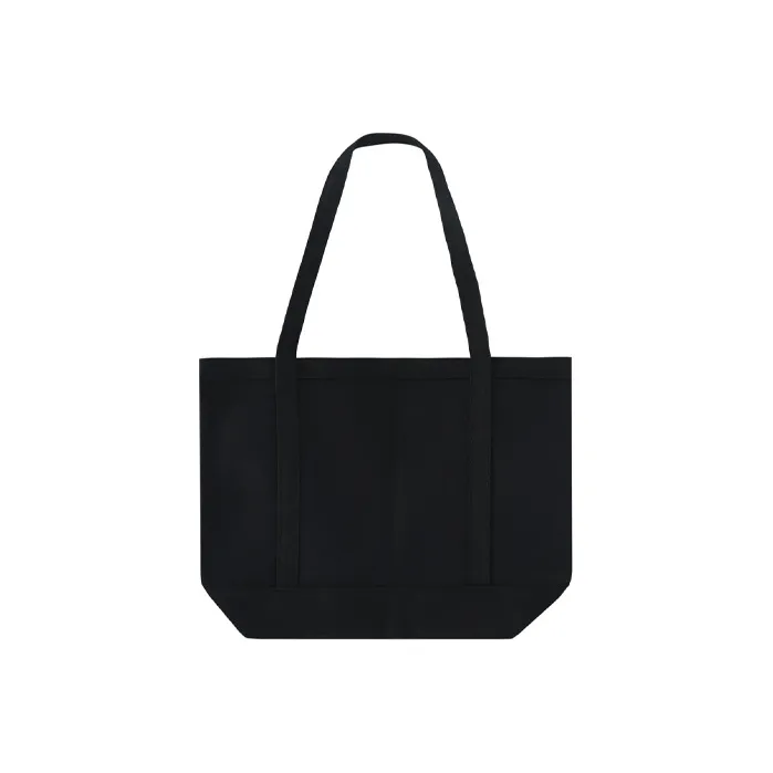 NOAH Canvas Canvas Bag Tote Bag Shopping Bag Handbag Regular Unisex Black-1