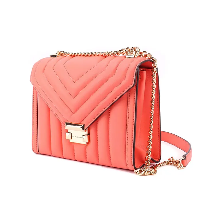 MICHAEL KORS Whitney Sheepskin Envelope Bag, Crossbody Bag, Shoulder Bag Women's Flesh Pink-2