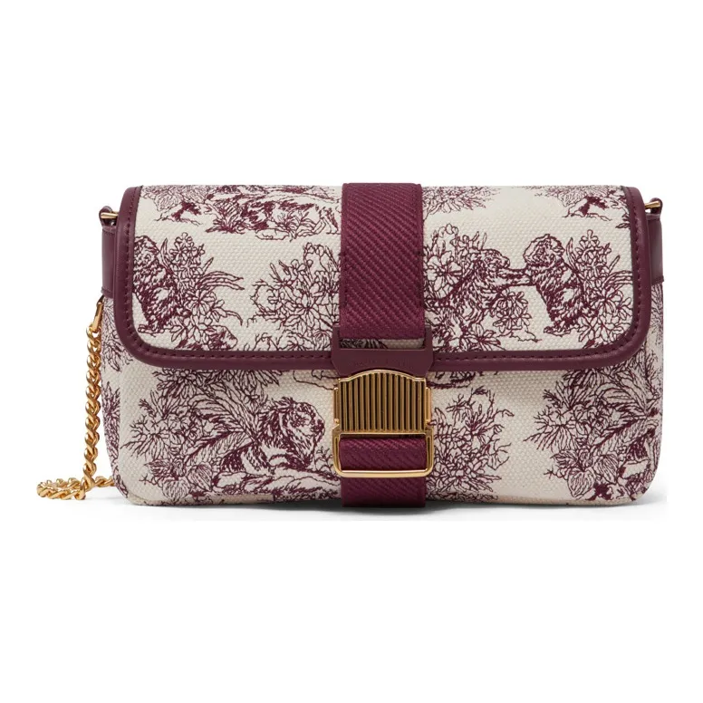 CHARLES&KEITH Embroidery Small Square Bag Shoulder Bag Regular Women's Multicolor-4