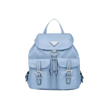 PRADA Re Nylon Recycled Nylon Triangle Logo Multifunction Small Size Women's Sky Blue