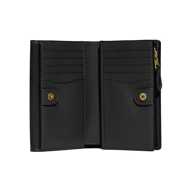 COACH Studio Leather Handheld Wallet Women's Black-1