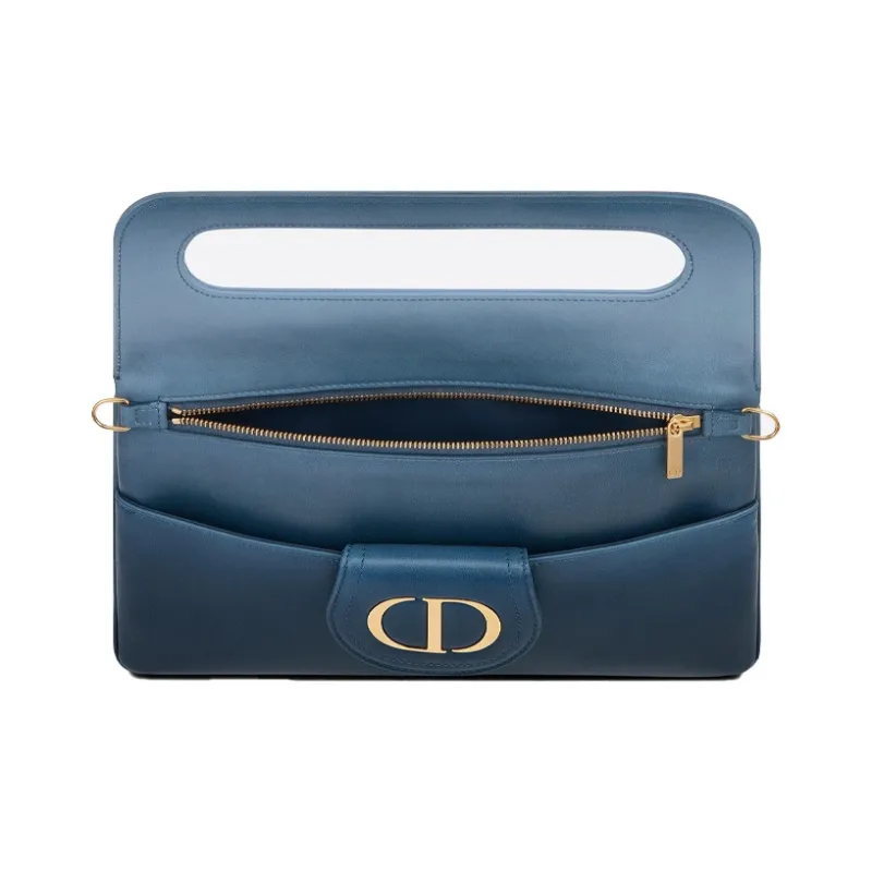 DIOR D-Double Cow Leather Crossbody Bag Shoulder Bag Women's Indigo-2