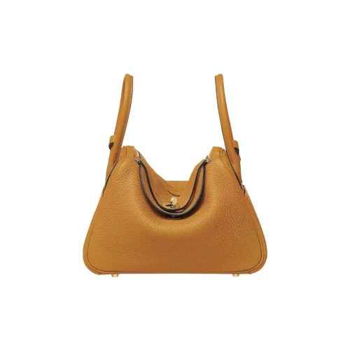 HERMES Taurillon Clemence Leather Handbag Shoulder Bag Women's 2S Sesame