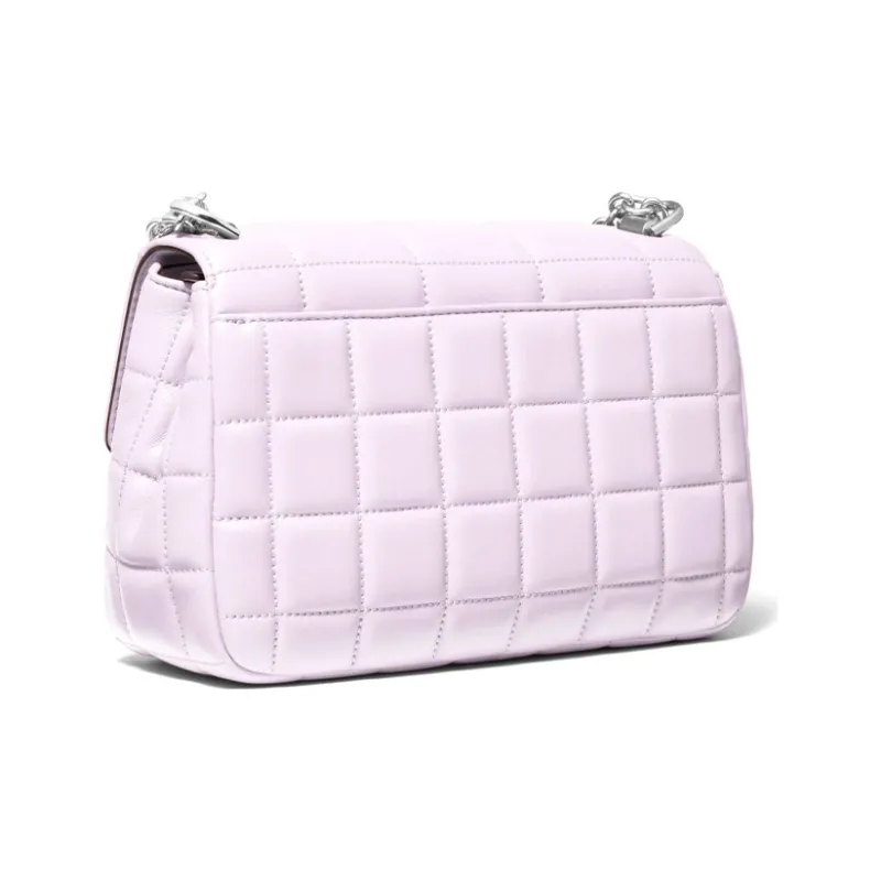 MICHAEL KORS Soho Sheepskin Crossbody Bag, Shoulder Bag Large Size Women's Light Purple-1
