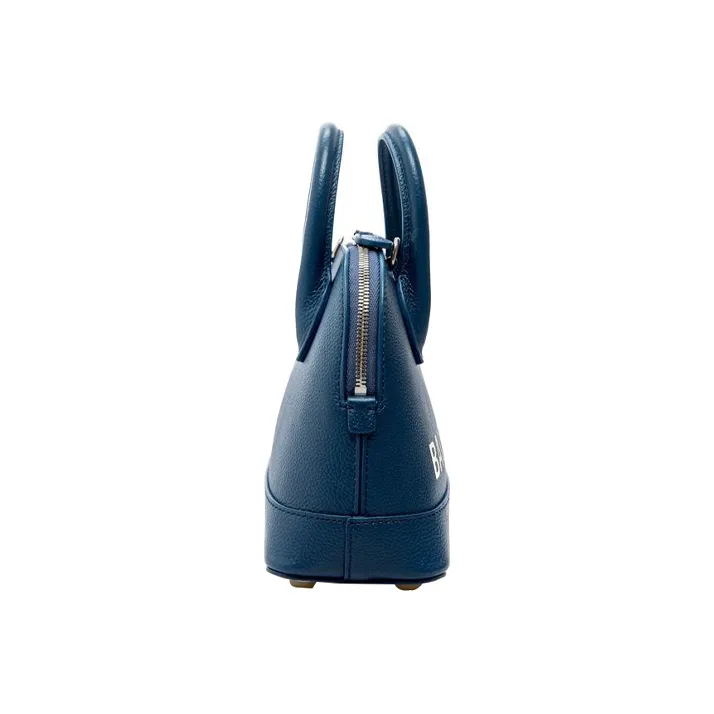Balenciaga Ville Grain Leather Shoulder Bag, Crossbody Bag, Handbag Women's Blue-2