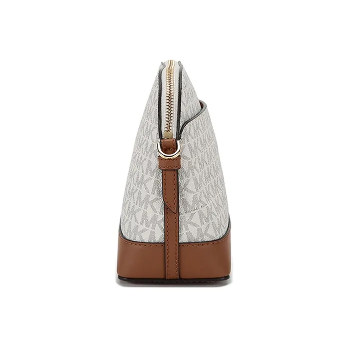 MICHAEL KORS Jet Set CharmJet Set Leather Dome Bag Crossbody Bag Large Size Women's Vanilla White-2