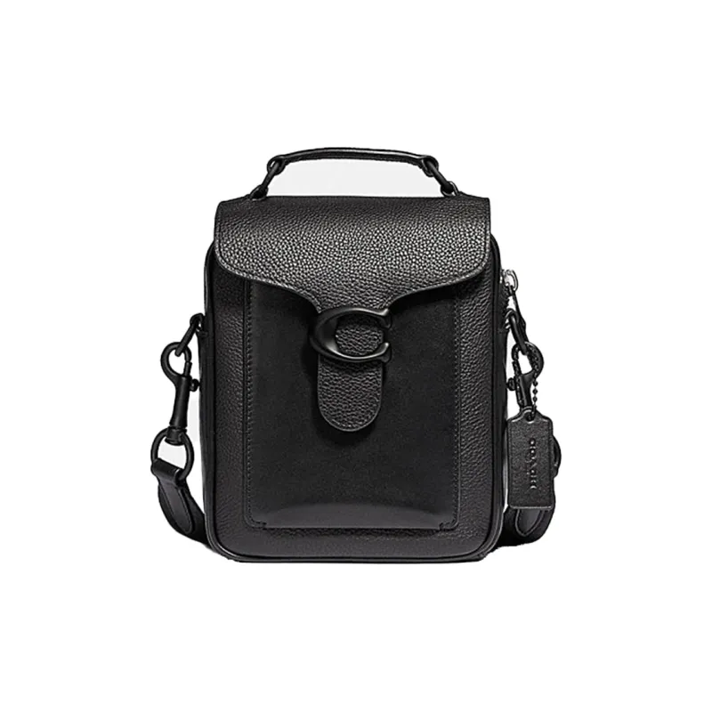 COACH Tabby Artificial Leather Handbag, Shoulder Bag, Crossbody Bag Trumpets Men's Black-0
