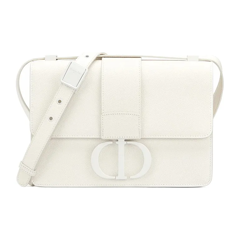 DIOR 30 Montaigne Calfskin Box Bag Shoulder Bag Women's Chalk White-0
