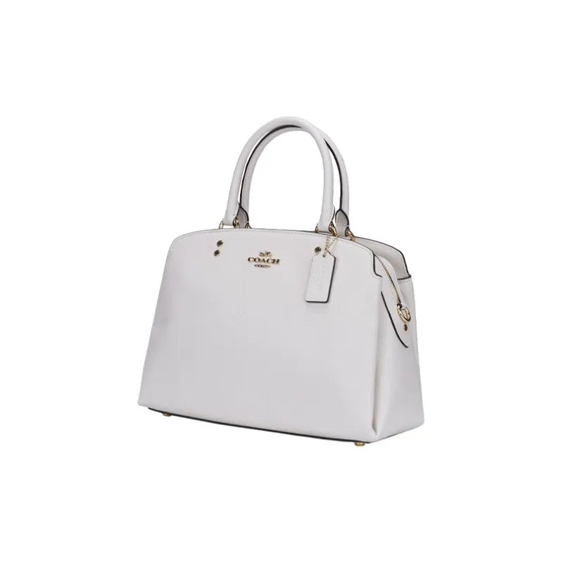 COACH Lillie Cow Leather Crossbody Handbag Large Size Women's White-2