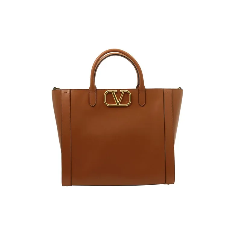 Valentino Leather Handbag Regular Women's Brown-0