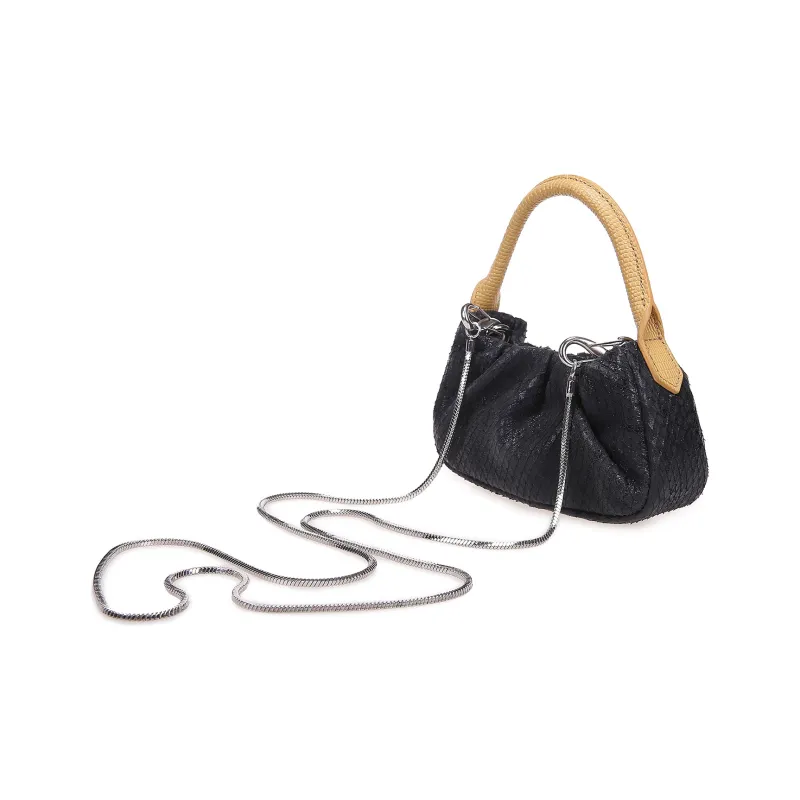QULU Sheepskin Shoulder Bag Crossbody Bag Handbag Mini Women's White-22