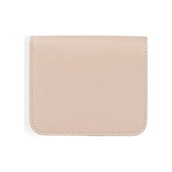 Balenciaga ESSENTIAL Sheepskin Card Clip Zero Wallet Regular Women's Light Beige