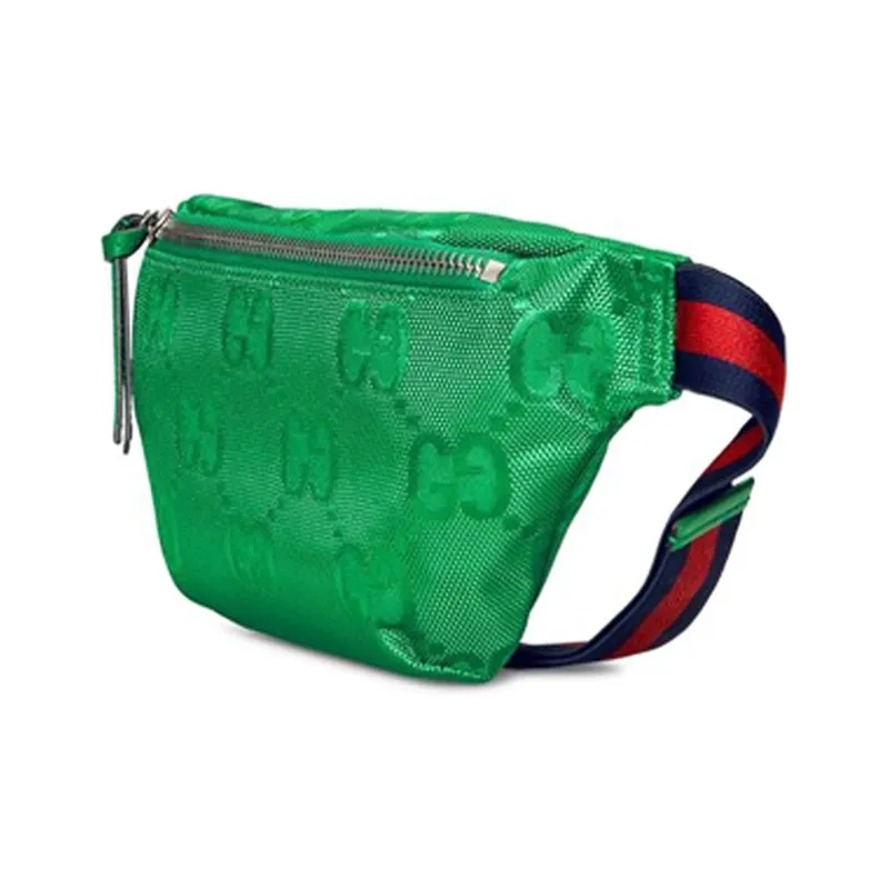 GUCCI Off The Grid Nylon With Leather Fanny Pack Sling Bags Kids' Bags Kids' Green-1