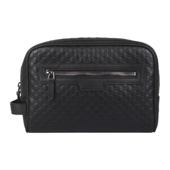 GUCCI Cosmetic Case Clutch Monogram GUCCIssima Zip Top