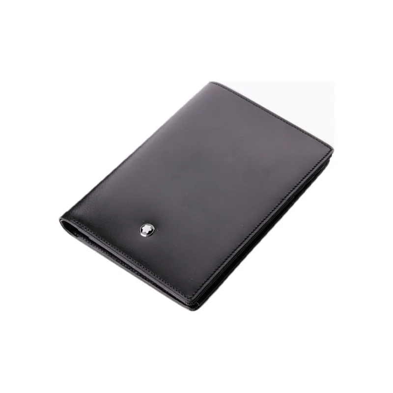 MONTBLANC Meisterstuck Cow Leather Wallet Coin Purse Men's Black-1