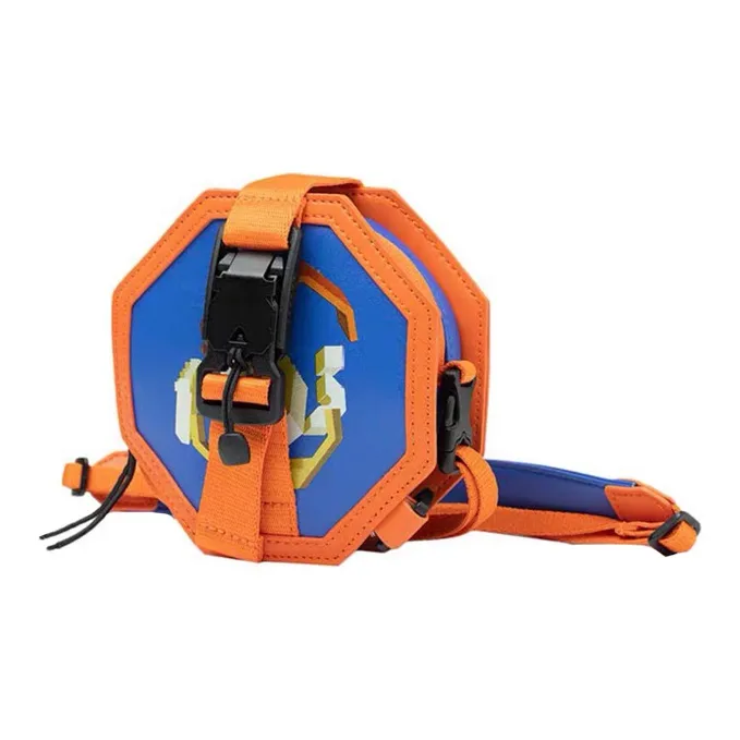LiNing Polyester Shoulder Bag Crossbody Bag Regular Unisex Blue/Orange-0