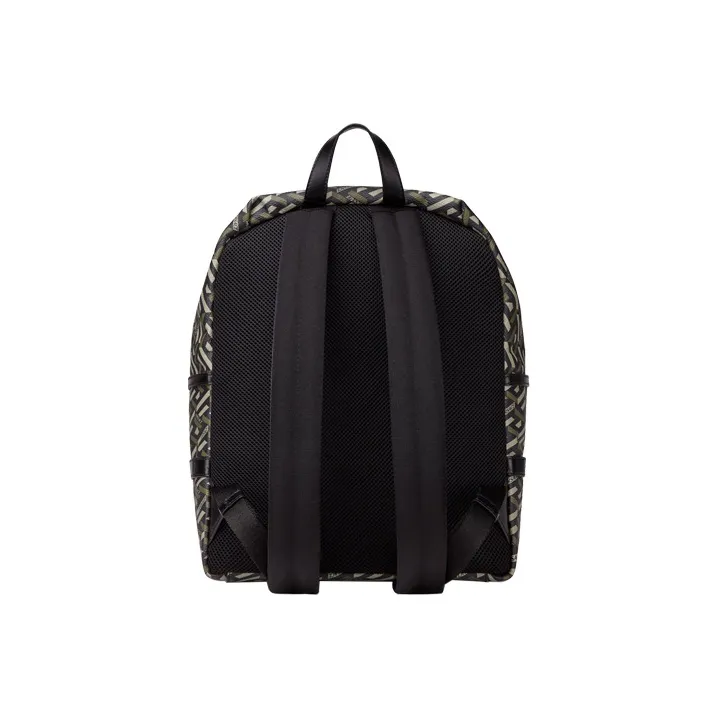 VERSACE Cow Leather Backpack Men's Black-1