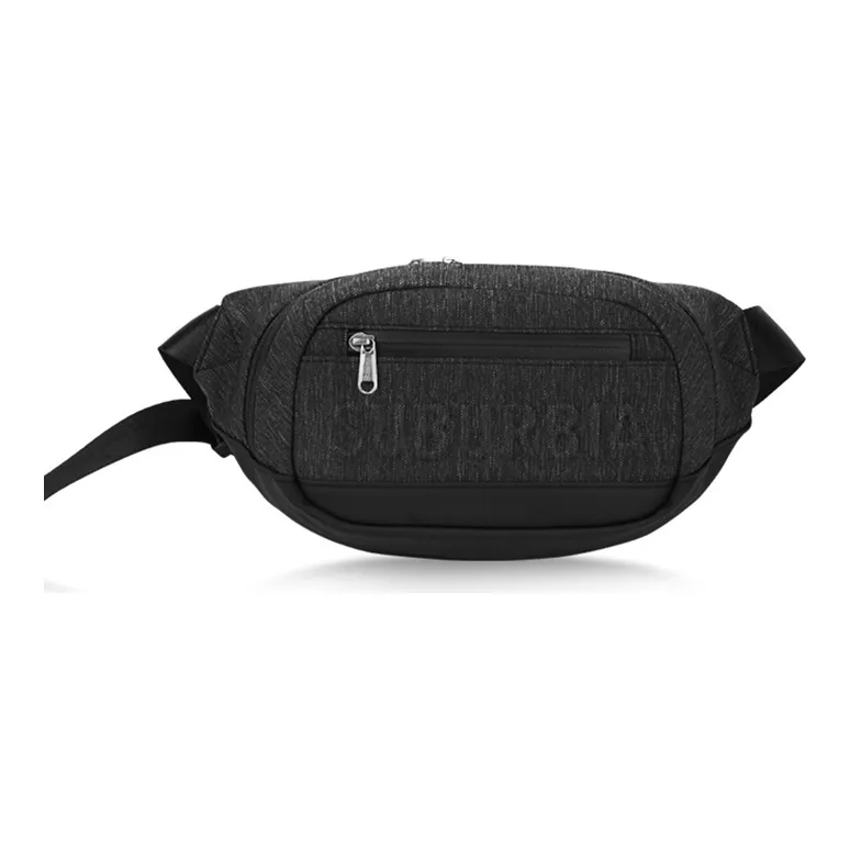 SUBURBIA PU Sling Bag Fanny Pack Regular Men's Gray/Black-4