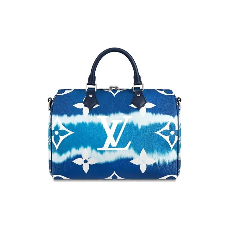 LOUIS VUITTON Speedy Bandouliere Lv Escale 30 Bleu-2