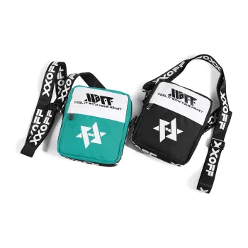 XXOFF Fabric Crossbody Bag Regular Unisex Black/Lake Green