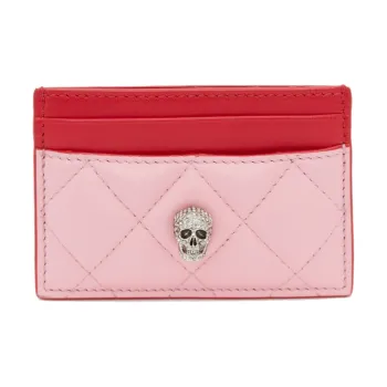 Alexander McQueen Cow Leather Card Holder Women's Light Pink