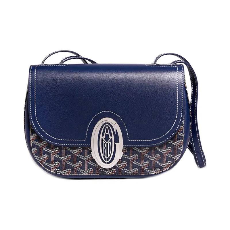 GOYARD 233 Canvas With Leather Shoulder Bag Crossbody Bag Regular Women's Marine Blue-0