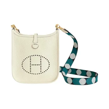 HERMES Evelyne Cow Leather Crossbody Bag, Shoulder Bag Women's