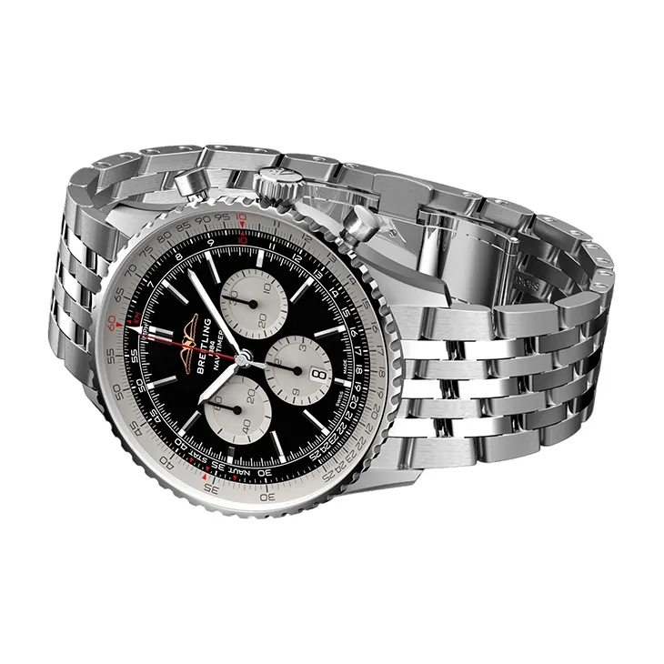 BREITLING Aviation Chronometer Automatic Mechanical Movement Men's Watches Watch 46mm Black Dial-1
