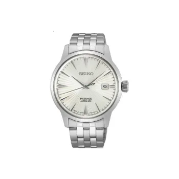SEIKO Presage Series Automatic Mechanical Movement Stainless Steel Strap Watch Unisex Gray Dial