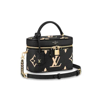 LOUIS VUITTON Vanity Pm Black/Beige