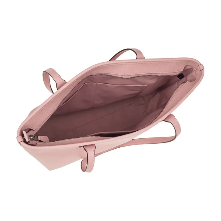COACH City Zip Tote Cow Leather Tote Bag, Shopping Bag, Shoulder Bag Women's Light Cherry Blossom Pink-4