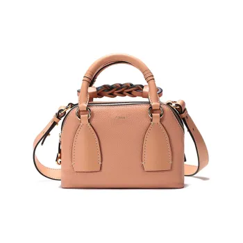 Chloe Cow Leather Portable Crossbody Bag, Shoulder Bag Trumpets Women's Peach Blossom Orange