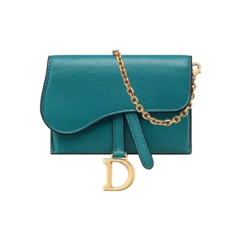 DIOR Sheepskin Handheld Crossbody Bag, Shoulder Bag Women's Deep Sea Blue
