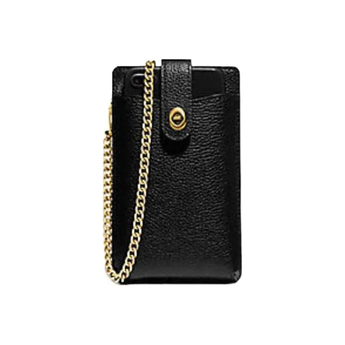 COACH Turnlock Cellphone Pouches Black-0
