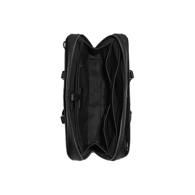 COACH Graham Calfskin Briefcase Shoulder Bag Large Size Men's Black-2