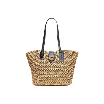 COACH Cammie Leather Tote Handbag Shoulder Bag Women's Brass