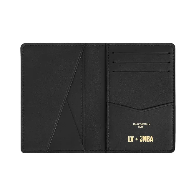 LOUIS VUITTON X Nba Hero Jacket Leather Pocket Organizer Black-3