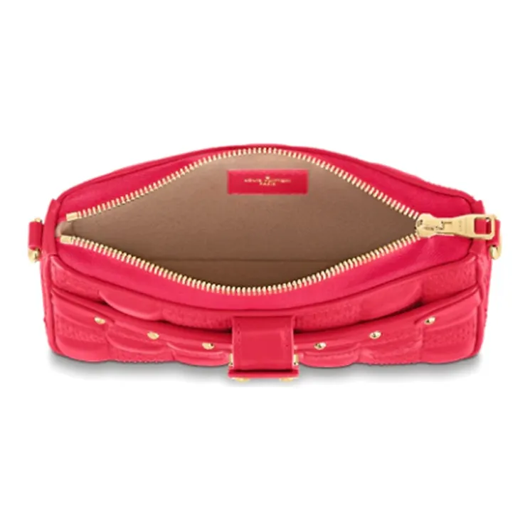 LOUIS VUITTON Trocadero Sheepskin Camera Bag Shoulder Bag Crossbody Bag Women's Peach Pink-3