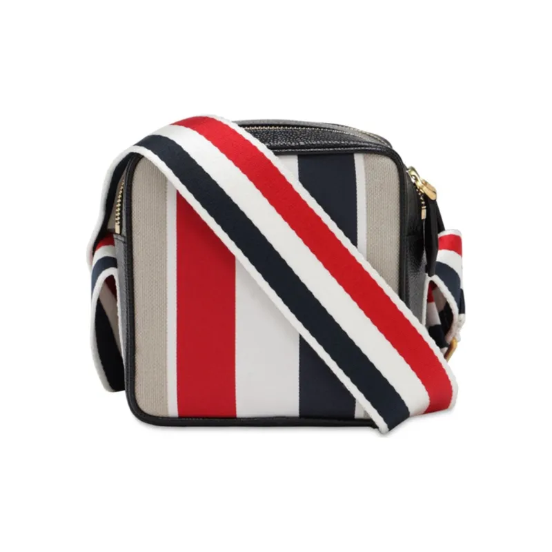 THOM BROWNE· Leather Shoulder Bag, Crossbody Bag Unisex-1