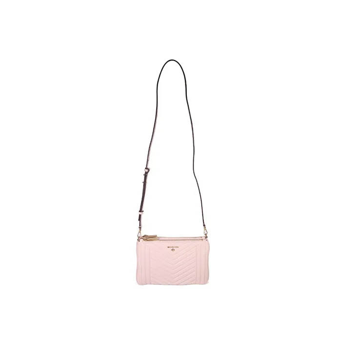 MICHAEL KORS Jet Set Charm Leather Shoulder Bag Crossbody Bag Medium Size Women's Pink-4