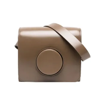 Lemaire Cow Leather Camera Bags Crossbody Bags Large Size Women's Khaki