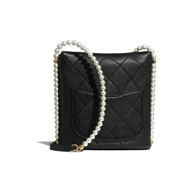 CHANEL Gabrielle Calfskin Crossbody Bag, Shoulder Bag Women's Black-2