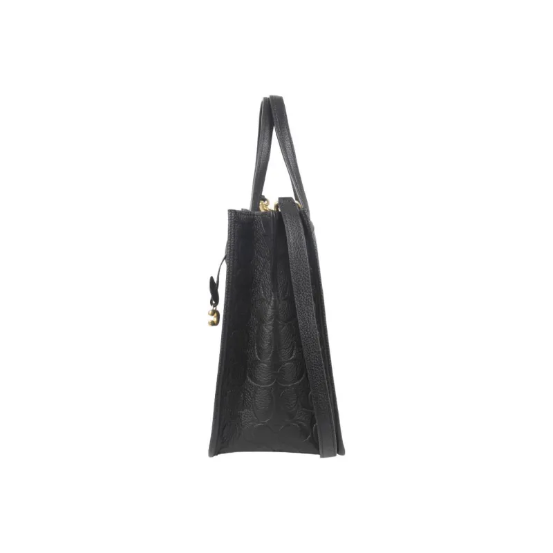 COACH Tyler Cow Leather Tote Bag Shoulder Bag Crossbody Bag Large Size Women's Black-2