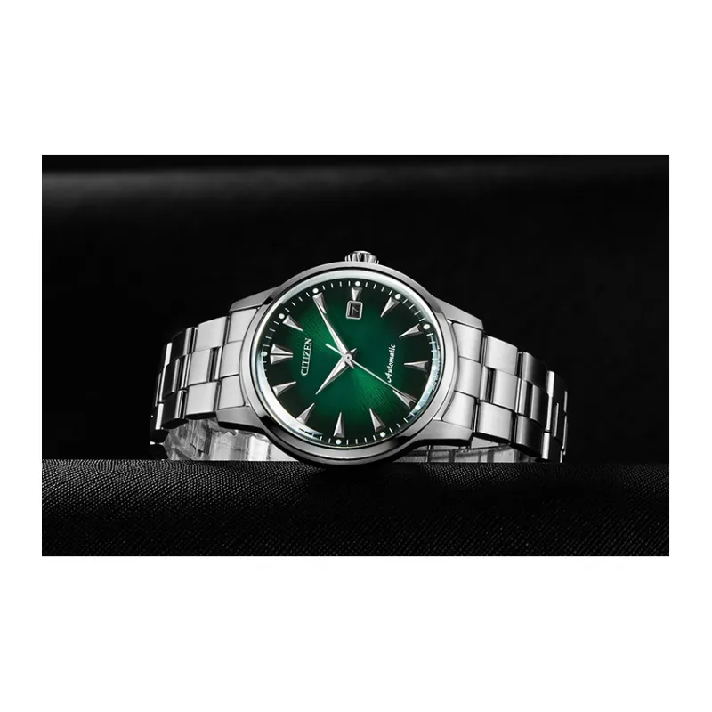 CITIZEN Mechanical Movement Stainless Steel Strap Watch 41mm Unisex Green Dial NK0007 88X-3