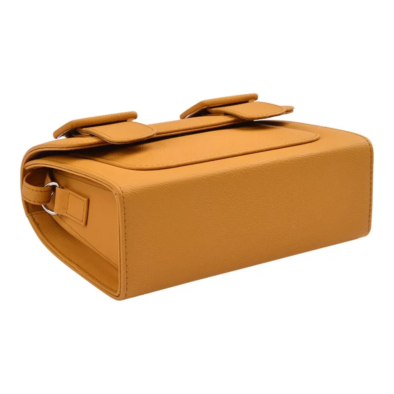 MERIMIES PVC Niche Design Urban Chic Style Shoulder Bag Regular Women's Mustard Yellow-4